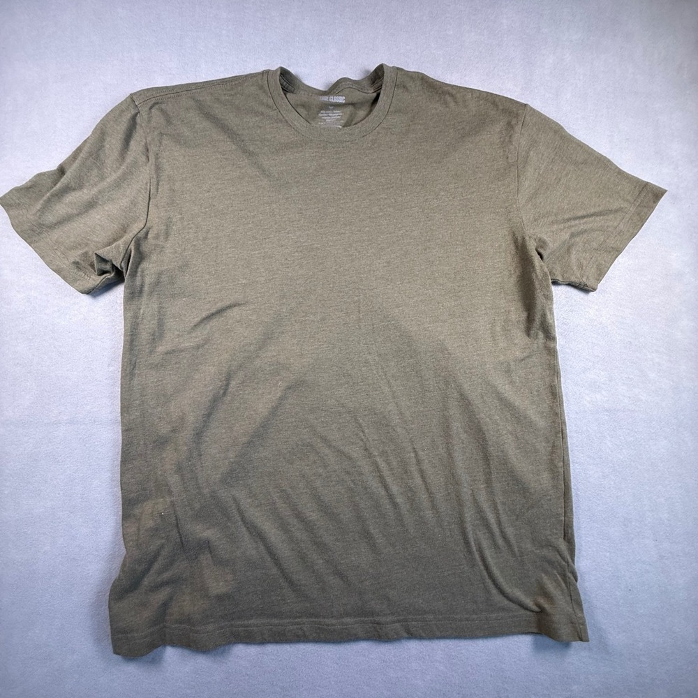 True Classic Mens XL Olive Green Heather Short Sleeve Crew Neck T-Shirt RN159401